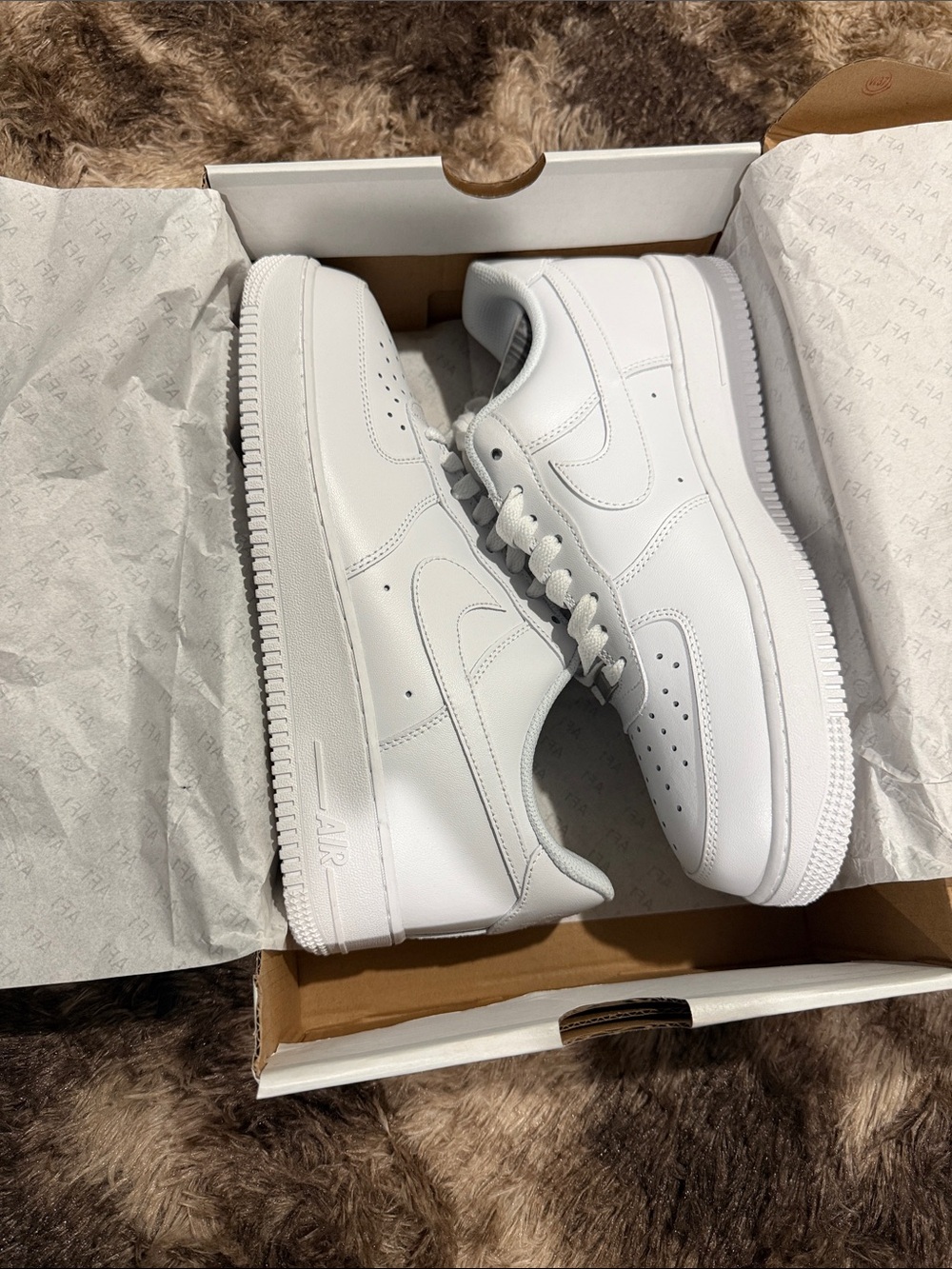 Nike White Low-Top Leather Sneakers